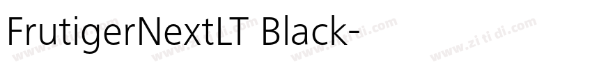 FrutigerNextLT Black字体转换
